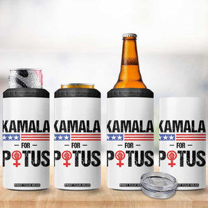 Harris 2024 Madam President 4 in 1 Can Cooler Tumbler Kamala For Potus TB10 Print Your Wear