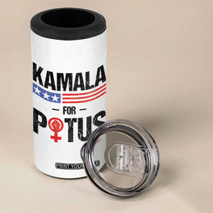 Harris 2024 Madam President 4 in 1 Can Cooler Tumbler Kamala For Potus TB10 Print Your Wear