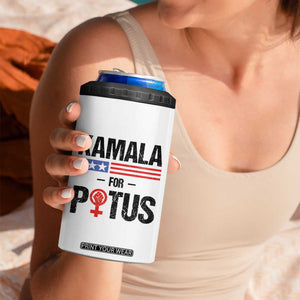 Harris 2024 Madam President 4 in 1 Can Cooler Tumbler Kamala For Potus TB10 Print Your Wear