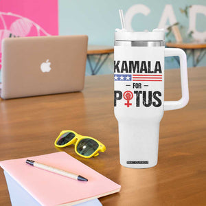 Harris 2024 Madam President Tumbler With Handle Kamala For Potus TB10 Print Your Wear