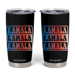 Harris 2024 Tumbler Cup Kamala Madam President USA America 2024 Election TB10 Black Print Your Wear