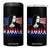 Kamala Madam President 4 in 1 Can Cooler Tumbler Harris 2024 American Flag TB10 One Size: 16 oz Black Print Your Wear