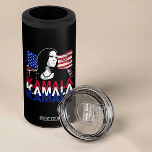 Kamala Madam President 4 in 1 Can Cooler Tumbler Harris 2024 American Flag TB10 Print Your Wear