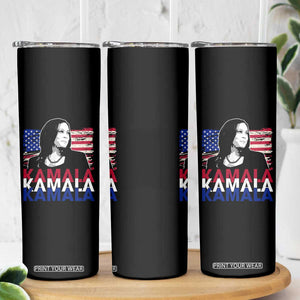 Kamala Madam President Skinny Tumbler Harris 2024 American Flag TB10 Print Your Wear