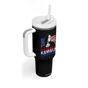 Kamala Madam President Tumbler With Handle Harris 2024 American Flag TB10 Print Your Wear