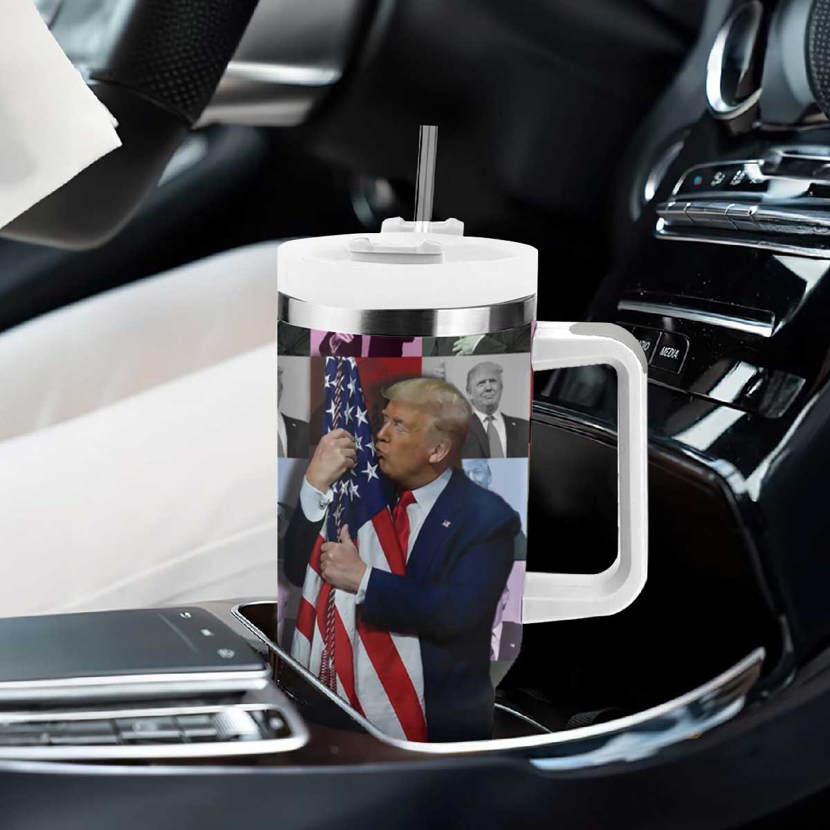 Donald Trump 2024 Tumbler With Handle 45 47 President Eras 4547 Take American Back TB10 Print Your Wear