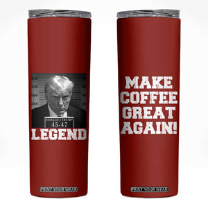 Trump Mug Shot Skinny Tumbler Make Coffee Great Again Mugshot Trump Coffee Mugs Gifts TB10 Red Print Your Wear