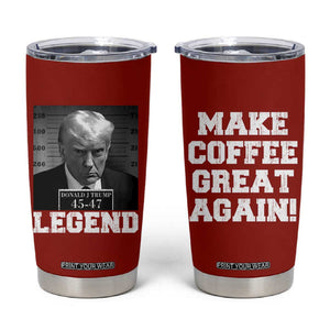 Trump Mug Shot Tumbler Cup Make Coffee Great Again Mugshot Trump Coffee Mugs Gifts TB10 Red Print Your Wear