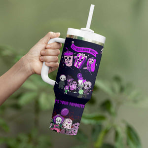 Funny Halloween Horror Tumbler With Handle Iced Coffee What's Your Favorite Scary Movie TB10 Print Your Wear