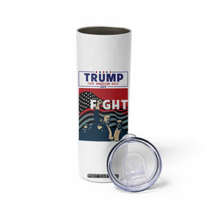 Donald Trump 2024 Skinny Tumbler Trump Assassination Attempt Fight Never Surrender Make America Great 2024 Campaign President Election TB10 Print Your Wear