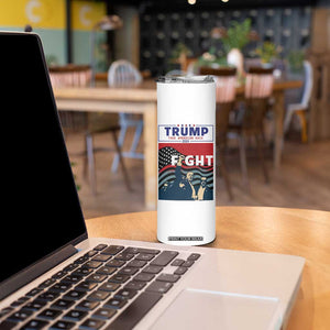 Donald Trump 2024 Skinny Tumbler Trump Assassination Attempt Fight Never Surrender Make America Great 2024 Campaign President Election TB10 Print Your Wear