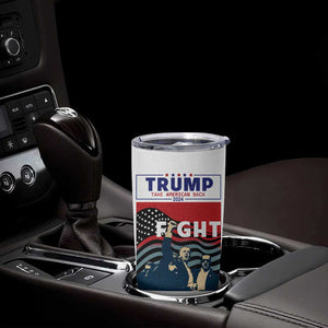 Donald Trump 2024 Tumbler Cup Trump Assassination Attempt Fight Never Surrender Make America Great 2024 Campaign President Election TB10 Print Your Wear