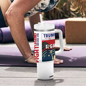 Donald Trump 2024 Tumbler With Handle Trump Assassination Attempt Fight Never Surrender Make America Great 2024 Campaign President Election TB10 Print Your Wear