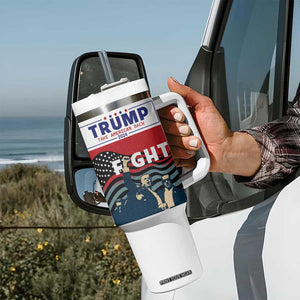 Donald Trump 2024 Tumbler With Handle Trump Assassination Attempt Fight Never Surrender Make America Great 2024 Campaign President Election TB10 Print Your Wear