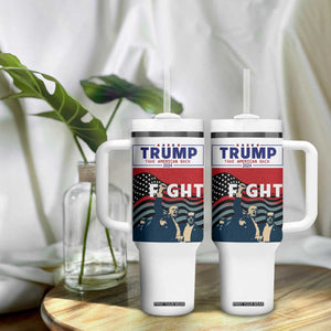 Donald Trump 2024 Tumbler With Handle Trump Assassination Attempt Fight Never Surrender Make America Great 2024 Campaign President Election TB10 Print Your Wear