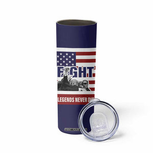 2024 Unstoppable Trump Survived Assassination Attempt Survivor Skinny Tumbler Legend Never Die You Missed Trump Fight Fist Pump American Flag TB10 Print Your Wear