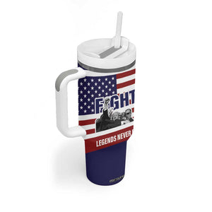 2024 Unstoppable Trump Survived Assassination Attempt Survivor Tumbler With Handle Legend Never Die You Missed Trump Fight Fist Pump American Flag TB10 Print Your Wear