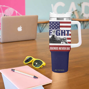 2024 Unstoppable Trump Survived Assassination Attempt Survivor Tumbler With Handle Legend Never Die You Missed Trump Fight Fist Pump American Flag TB10 Print Your Wear