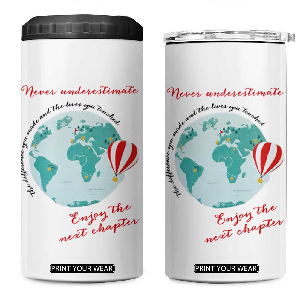 Retirement Gifts for Women 2024 4 in 1 Can Cooler Tumbler Coworker Leaving Farewell Gifts For Boss Coworkers Friends TB10 One Size: 16 oz White Print Your Wear