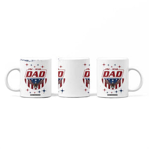 Dad Gifts From Kids Coffee Mug Five Star Dad Fathers Day American Flag TB10 Print Your Wear