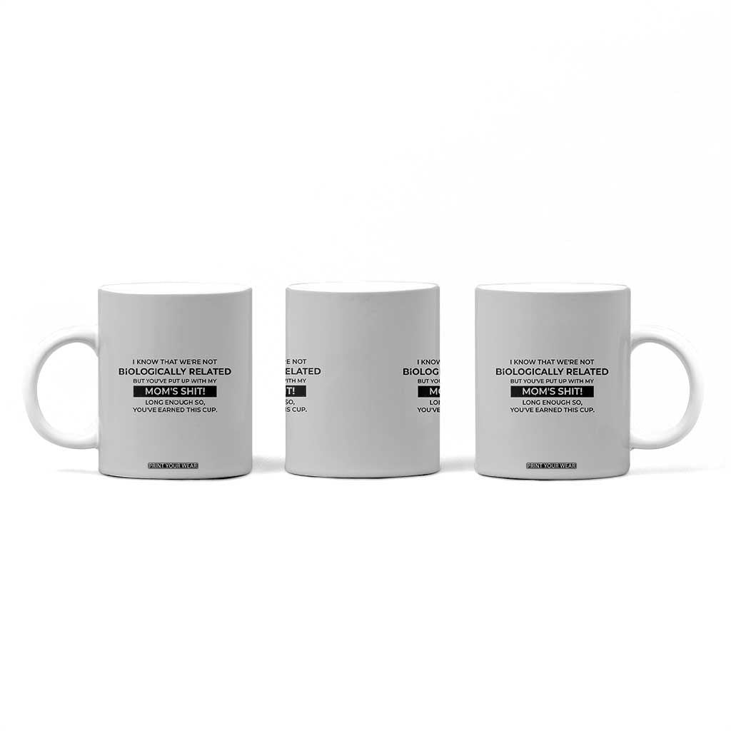 Funny Bonus Dad Gifts Coffee Mug Stepdad Fathers Day TB10 Print Your Wear