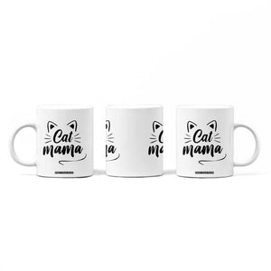 Cat Mama Coffee Mug Cat Lover Gifts For Women TB10 Print Your Wear
