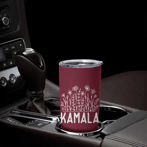 Harris 2024 Tumbler Cup Kamala Madam President USA America 2024 Election Flower TB10 Print Your Wear