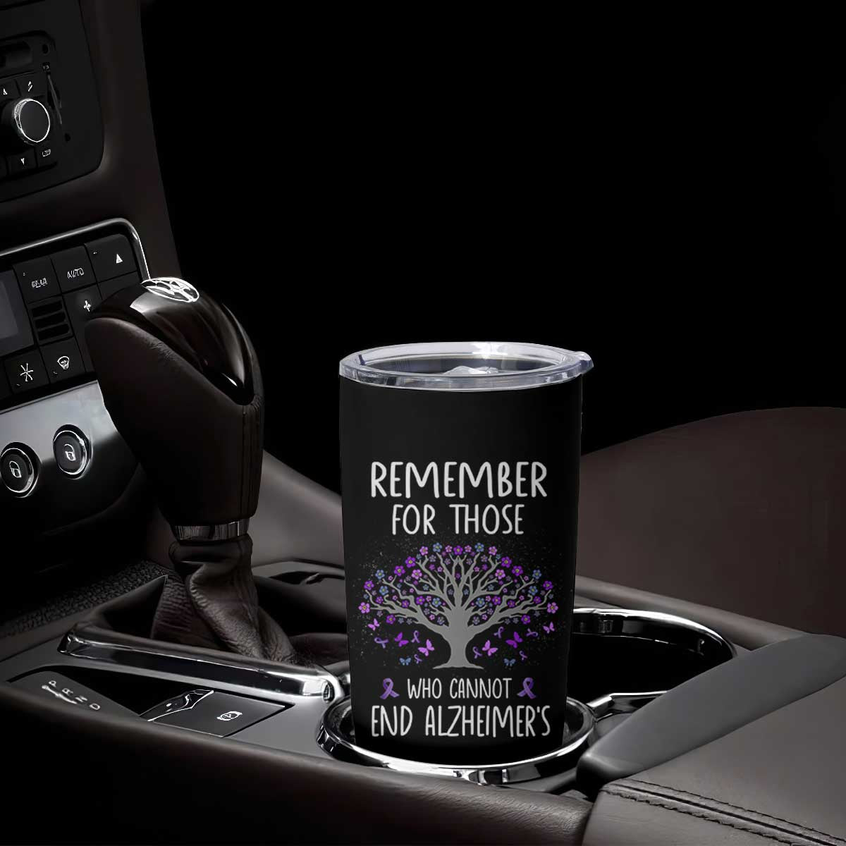 Alzheimer's Awareness Tumbler Cup Remember For Those Who Cannot Support Alzheimer TB10 Print Your Wear