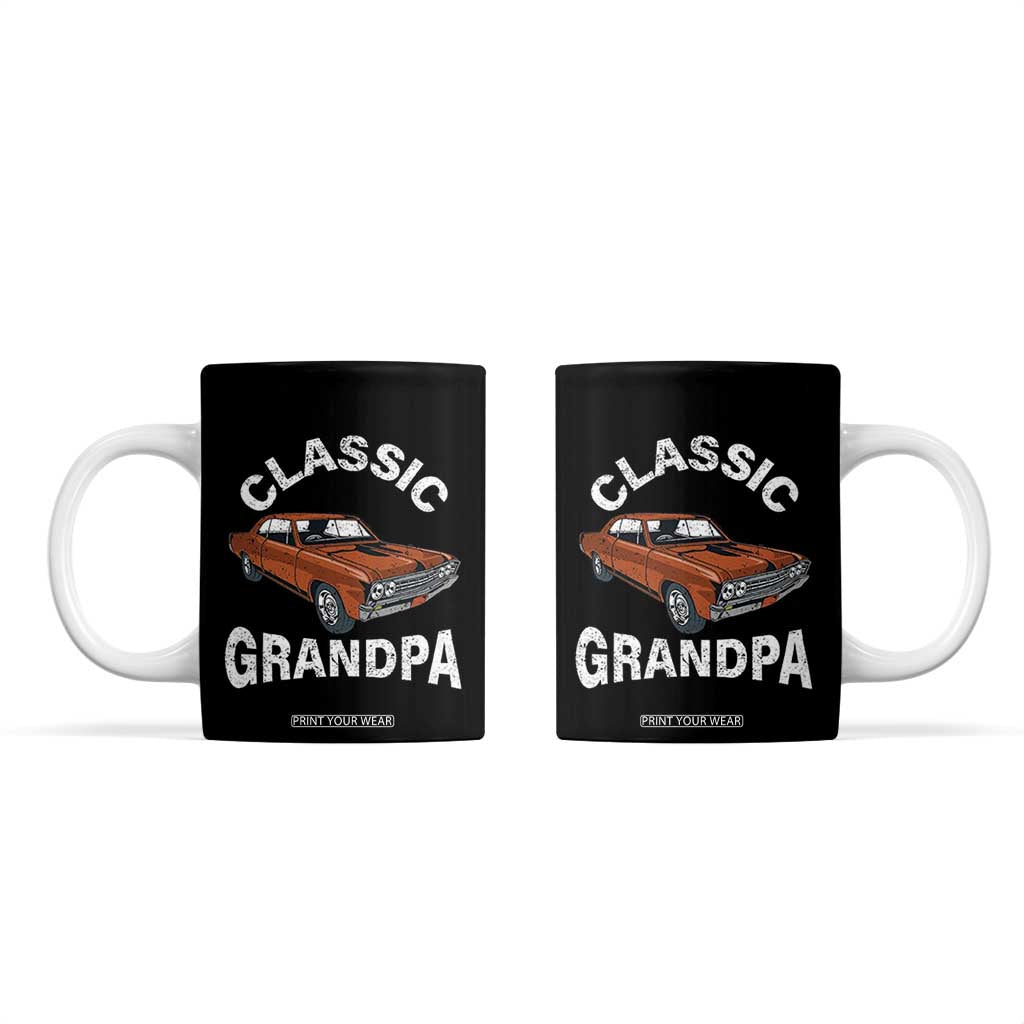 Funny Grandpa Classic Car Coffee Mug TB10 Black Print Your Wear