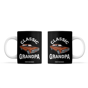 Funny Grandpa Classic Car Coffee Mug TB10 Black Print Your Wear