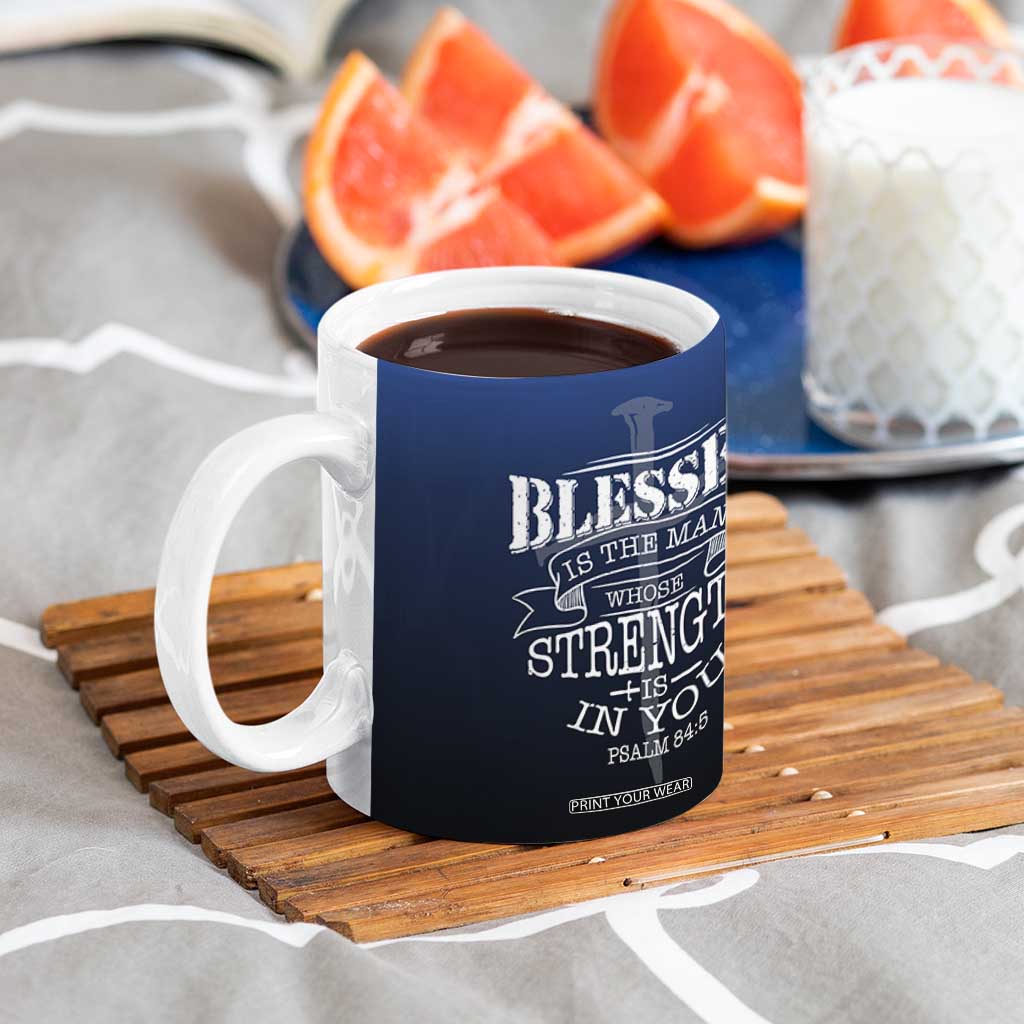 Christian Gifts for Men Coffee Mug Religious Cross US Flag Prayer Patriotic TB10 Print Your Wear