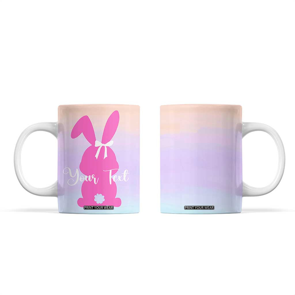 Personalized Rabbit Coffee Mug Custom Name Bunny Lovers Cute Easter Spring Gift for Women TB10 Ombre Print Your Wear