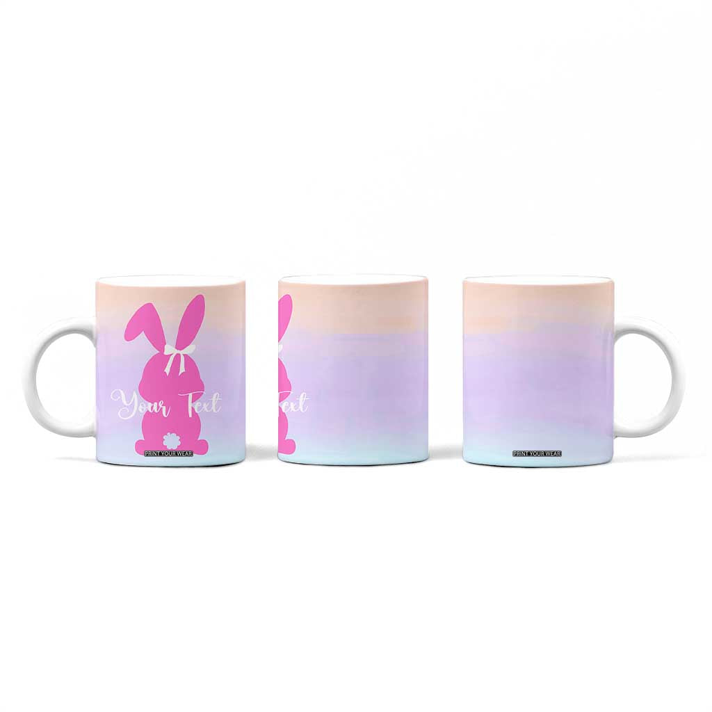 Personalized Rabbit Coffee Mug Custom Name Bunny Lovers Cute Easter Spring Gift for Women TB10 Print Your Wear