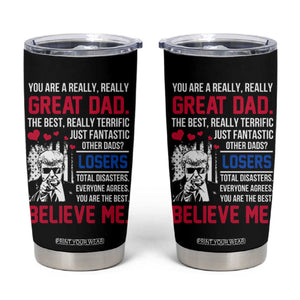 Christmas Gifts for Dad Tumbler Cup for Christmas Fathers Day TB10 Black Print Your Wear