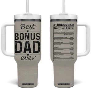 Best Bonus Dad Ever Tumbler With Handle Stepdad Fathers Day Gifts From Stepdaughter Stepson TB10 One Size: 40 oz Sand Print Your Wear