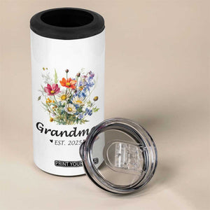 Promoted to Grandma 4 in 1 Can Cooler Tumbler Granny Est.2025 Pregnancy Announcement Gifts for New Grandparents TB10 Print Your Wear