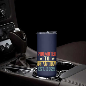 New Granddad Skinny Tumbler Promoted To Grandpa Est.2025 Vintage TB10 Print Your Wear