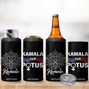 Harris Madam President 4 in 1 Can Cooler Tumbler Kamala For Potus TB10 Print Your Wear