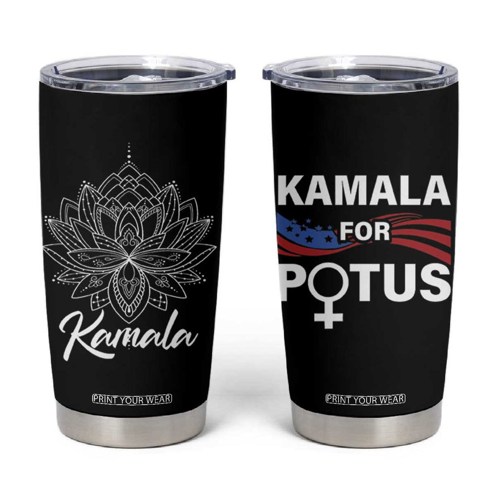 Harris Madam President Tumbler Cup Kamala For Potus TB10 Black Print Your Wear