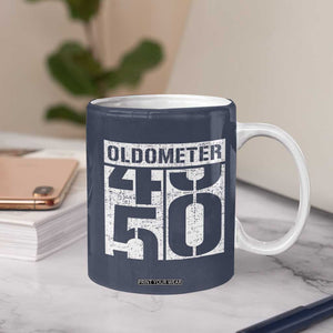 Funny 50th Birthday Coffee Mug Oldometer Odometer 1976 50 Year Old Birthday Old Joke TB10 Print Your Wear