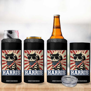 Kamala Madam President 4 in 1 Can Cooler Tumbler Harris Funny Cat Lady TB10 Print Your Wear