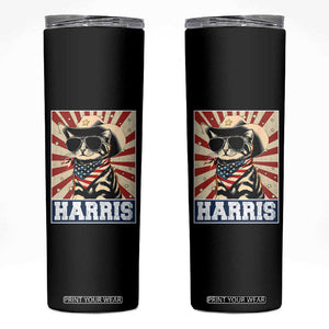 Kamala Madam President Skinny Tumbler Harris Funny Cat Lady TB10 Black Print Your Wear