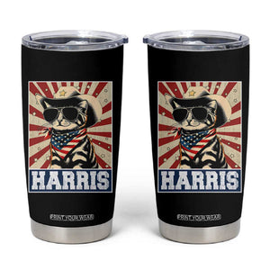 Kamala Madam President Tumbler Cup Harris Funny Cat Lady TB10 Black Print Your Wear