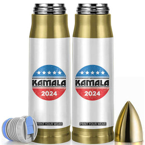 Madam President Kamala Harris 2024 Bullet Tumbler Vote Blue Liberal Feminist TB10 White Print Your Wear