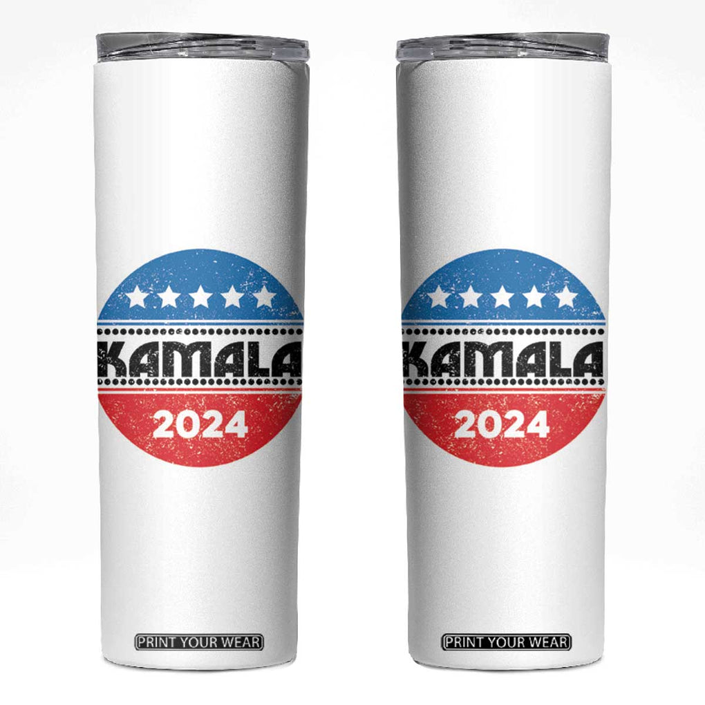 Harris Madam President Skinny Tumbler Kamala 2024 TB10 White Print Your Wear