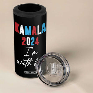 Kamala 2024 I'm With Her 4 in 1 Can Cooler Tumbler Vote Madam Harris For President TB10 Print Your Wear