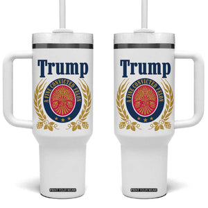 Funny Trump A Fine Convicted Felon 2024 Beer Tumbler With Handle TB10 One Size: 40 oz White Print Your Wear