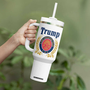 Funny Trump A Fine Convicted Felon 2024 Beer Tumbler With Handle TB10 Print Your Wear