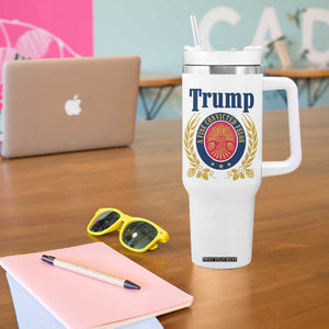 Funny Trump A Fine Convicted Felon 2024 Beer Tumbler With Handle TB10 Print Your Wear