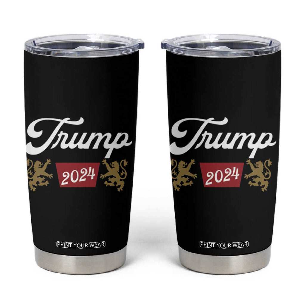 Trump A Fine Convicted Felon 2024 Tumbler Cup Funny Beer Lover Gifts TB10 Black Print Your Wear